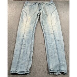 Vintage Fusai by Focus Jeans Men's 34 Blue Denim Faded Western Cowboy Y2K USA